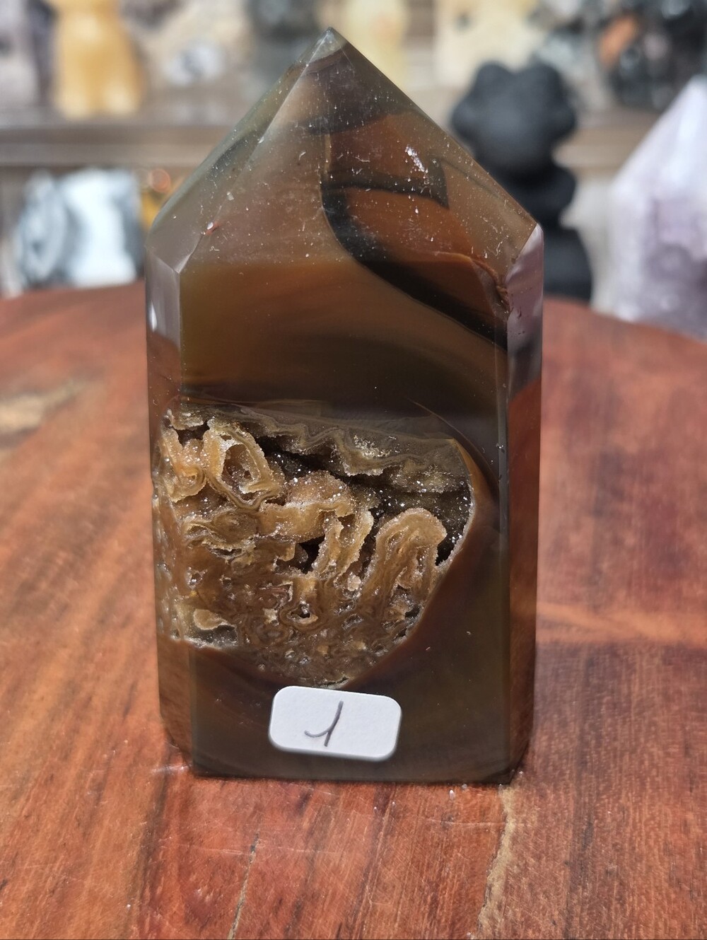 Druzy Agate Brown Tower 2.5 In ( Harmony)